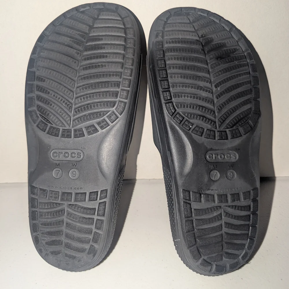 Crocs Black Slide Sandals - Picture 8 of 8